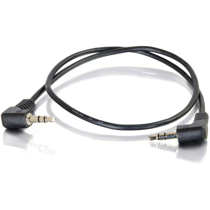 C2G 1.5ft 3.5mm Right Angled M/M Stereo Audio Cable