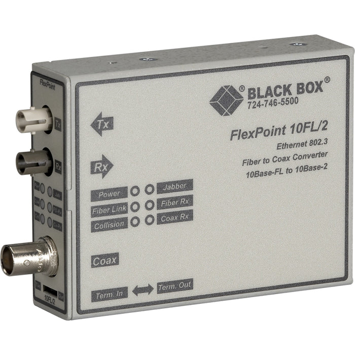 Black Box FlexPoint 10BASE-FL to BNC Media Converter