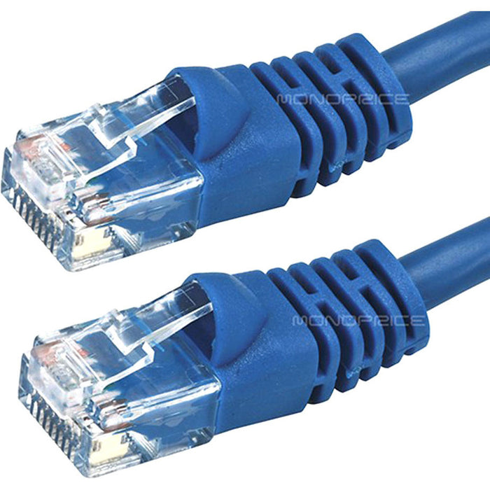 Monoprice Cat6 24AWG UTP Ethernet Network Patch Cable, 50ft Blue