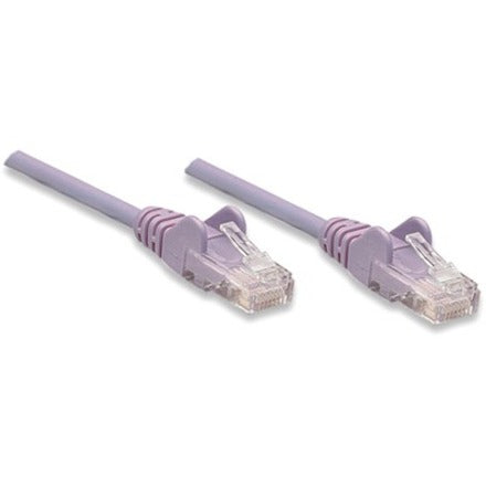 Intellinet Network Solutions Cat5e UTP Network Patch Cable, 25 ft (7.5 m), Purple