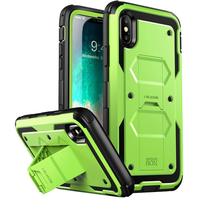 i-Blason Armorbox Carrying Case (Holster) Apple iPhone X Smartphone - Green