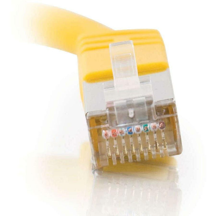 C2G-150ft Cat5e Molded Shielded (STP) Network Patch Cable - Yellow