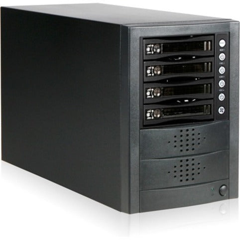 RAIDage JAGE5BT4HDBPL Drive Enclosure 12Gb/s SAS, SATA/600 - Mini-SAS HD Host Interface Tower - Black