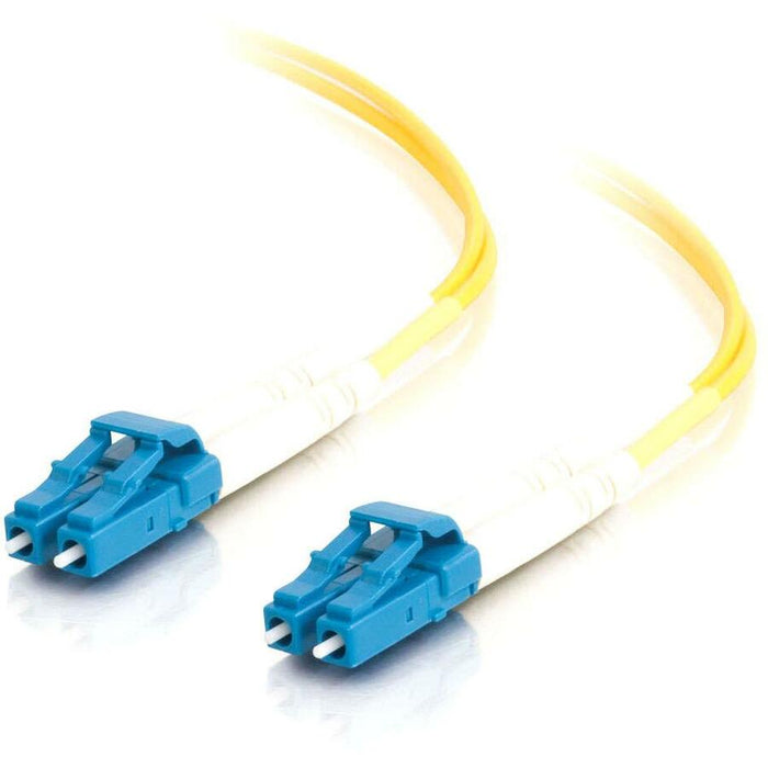 C2G-10m LC-LC 9/125 OS1 Duplex Singlemode PVC Fiber Optic Cable (LSZH) - Yellow