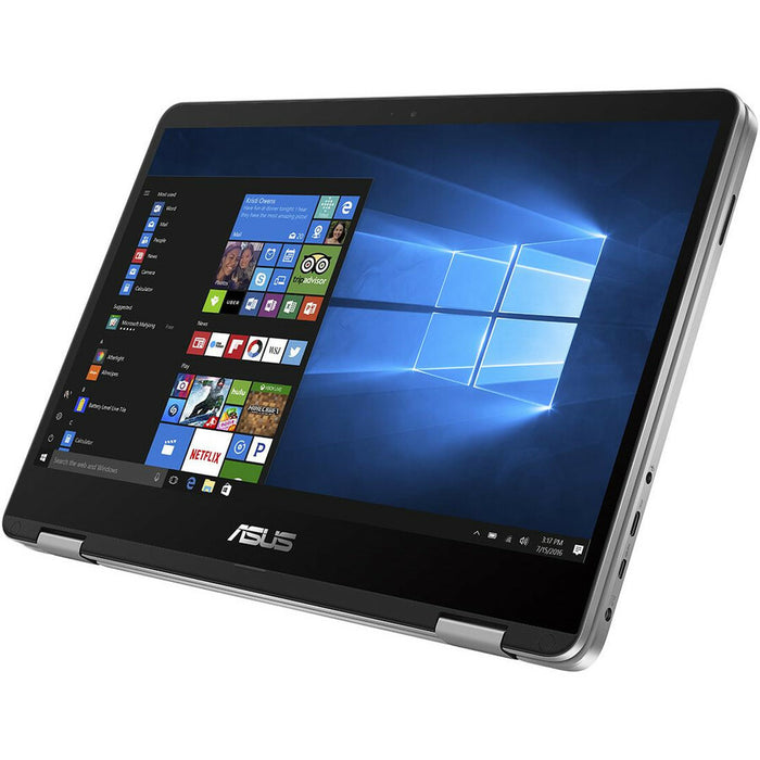 Asus VivoBook Flip 14 TP401 TP401MA-YS02 14" Touchscreen Convertible Notebook - 1920 x 1080 - Intel Celeron N4000 Dual-core (2 Core) 1.10 GHz - 4 GB Total RAM - 64 GB Flash Memory - Light Gray