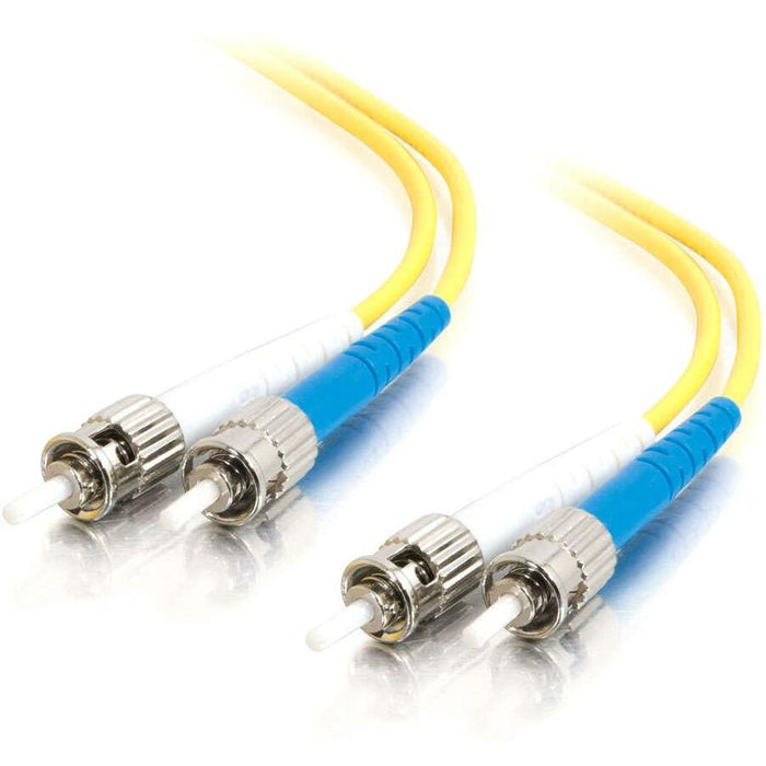 C2G 2m ST-ST 9/125 OS1 Duplex Singlemode PVC Fiber Optic Cable - Yellow