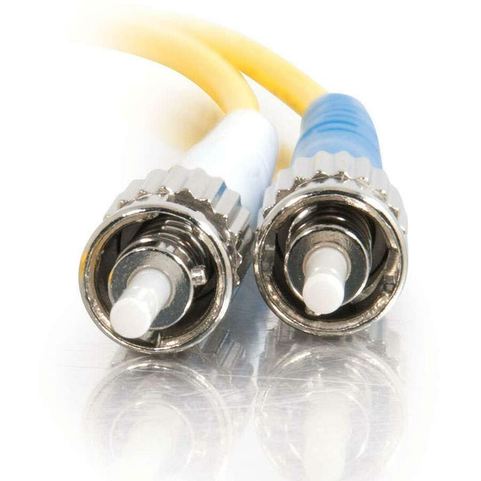C2G 2m ST-ST 9/125 OS1 Duplex Singlemode PVC Fiber Optic Cable - Yellow