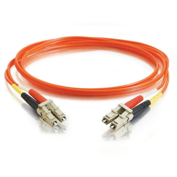 C2G 3m LC-LC 50/125 OM2 Duplex Multimode PVC Fiber Optic Cable (USA-Made) - Orange