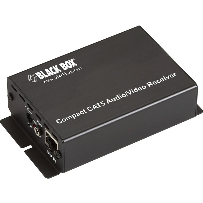 Black Box Compact CAT5 Audio/Video Receiver with 220V Power Supply