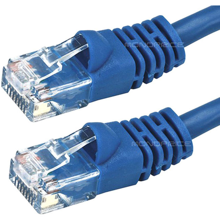Monoprice Cat6 24AWG UTP Ethernet Network Patch Cable, 2ft Blue
