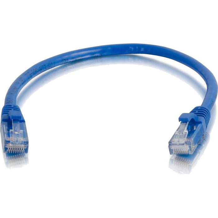 Quiktron 14FT V-Series CAT6A Snagless (UTP) Ethernet Network Patch Cable, CM Rated - Blue