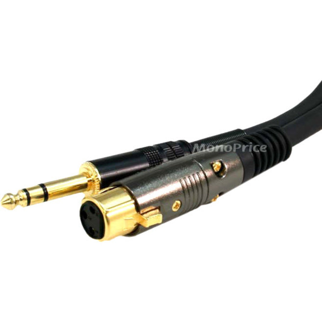 Monoprice 15ft Premier Series XLR Female to 1/4inch TRS Male 16AWG Cable (Gold Plated)