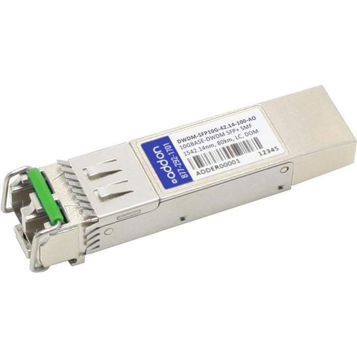 AddOn Cisco DWDM-SFP10G-42.14 Compatible TAA Compliant 10GBase-DWDM 100GHz SFP+ Transceiver (SMF, 1542.14nm, 100km, LC, DOM)
