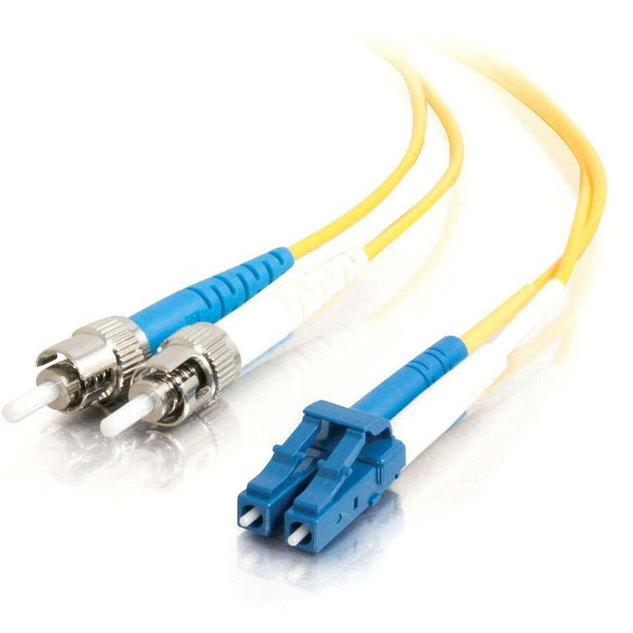 C2G-6m LC-ST 9/125 OS1 Duplex Singlemode PVC Fiber Optic Cable (LSZH) - Yellow