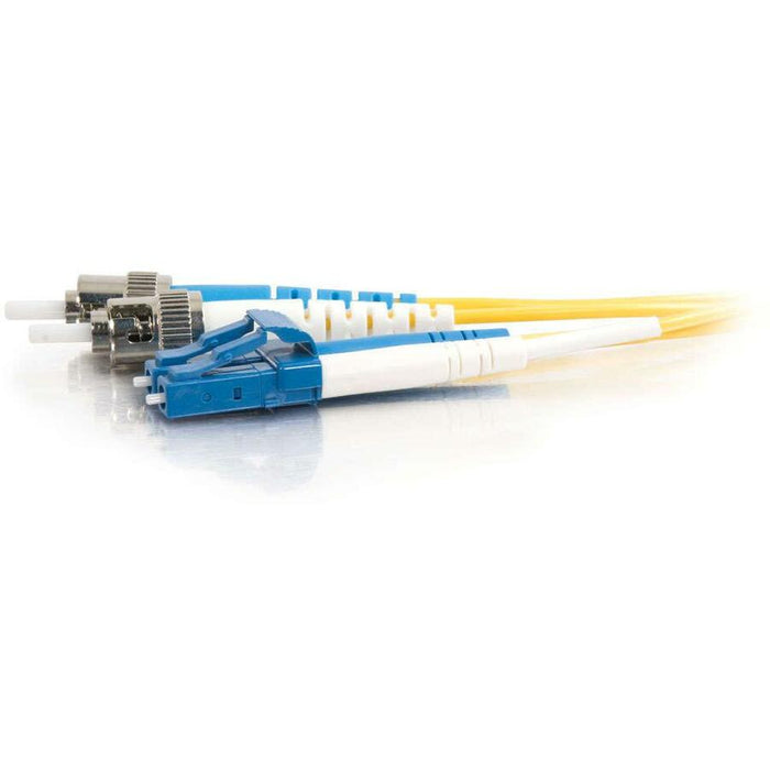 C2G-6m LC-ST 9/125 OS1 Duplex Singlemode PVC Fiber Optic Cable (LSZH) - Yellow