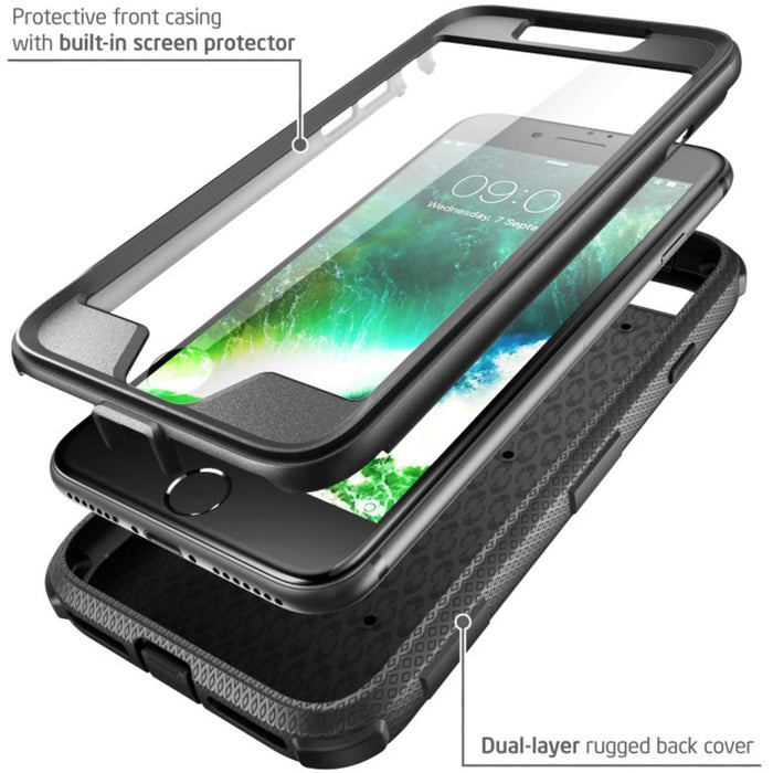 i-Blason Armorbox Carrying Case (Holster) Apple iPhone 8 Smartphone - Black