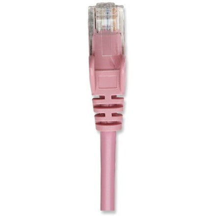 Intellinet Network Solutions Cat5e UTP Network Patch Cable, 3 ft (1.0 m), Pink