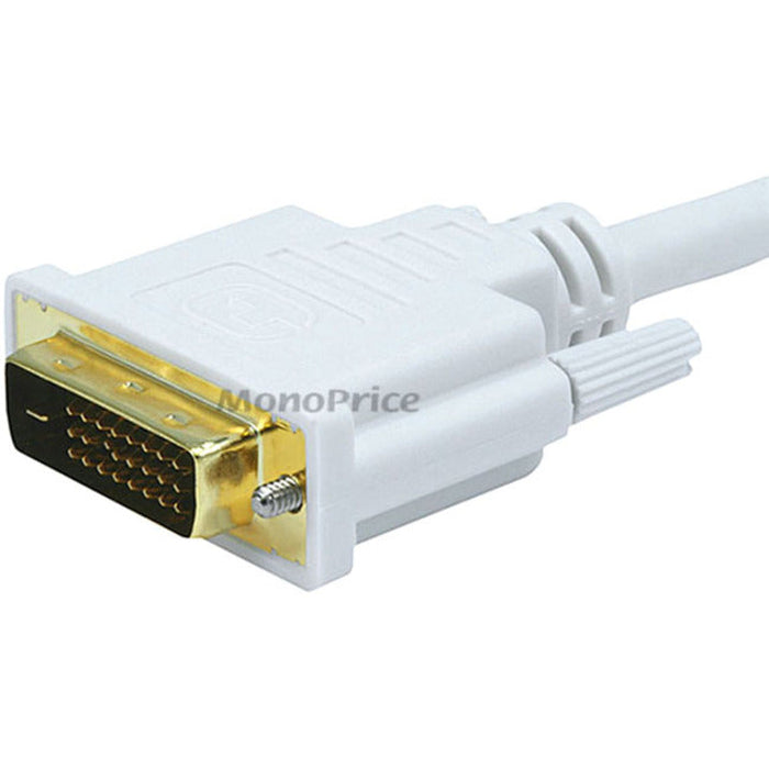 Monoprice 15ft 28AWG DisplayPort to DVI Cable - White