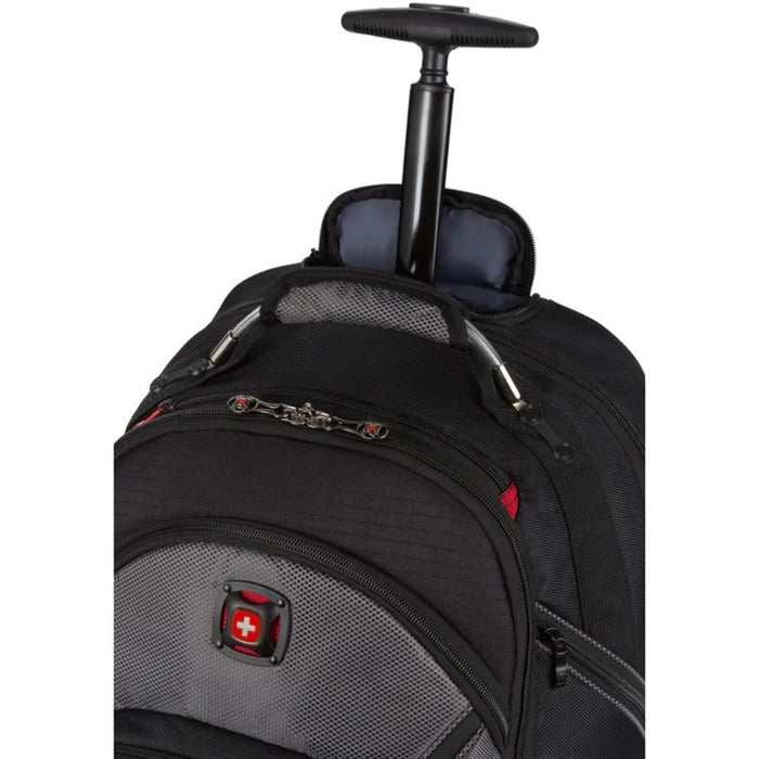 SwissGear Synergy 602683 Carrying Case (Rolling Backpack) for 12.9" to 16" Notebook, Tablet - Black, Gray