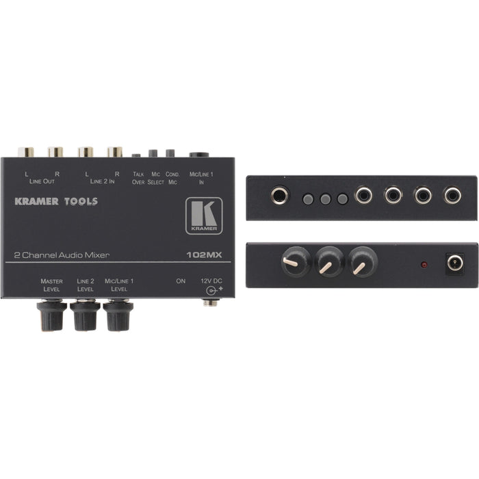 Kramer 102MX 2-Channel Stereo Audio Mixer