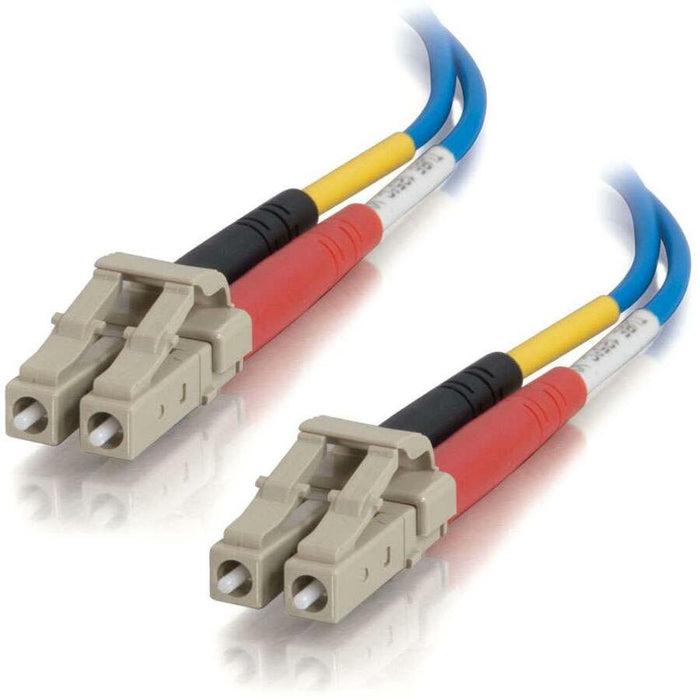 C2G-2m LC-LC 50/125 OM2 Duplex Multimode Fiber Optic Cable (Plenum-Rated) - Blue