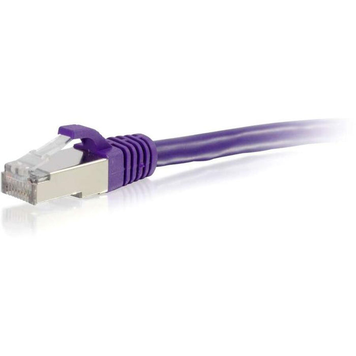 C2G-20ft Cat6 Snagless Shielded (STP) Network Patch Cable - Purple