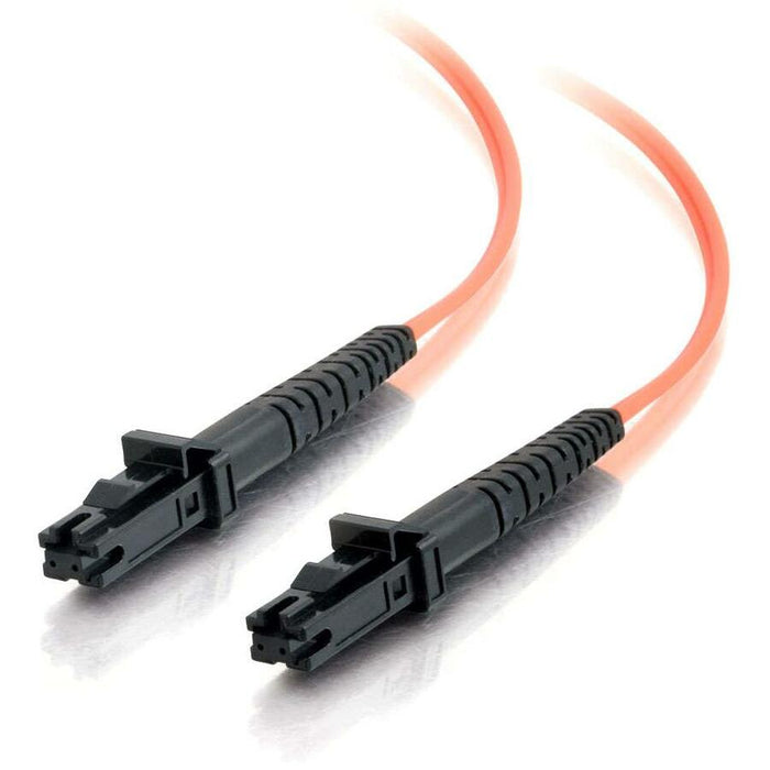 C2G-2m MTRJ-MTRJ 62.5/125 OM1 Duplex Multimode PVC Fiber Optic Cable - Orange