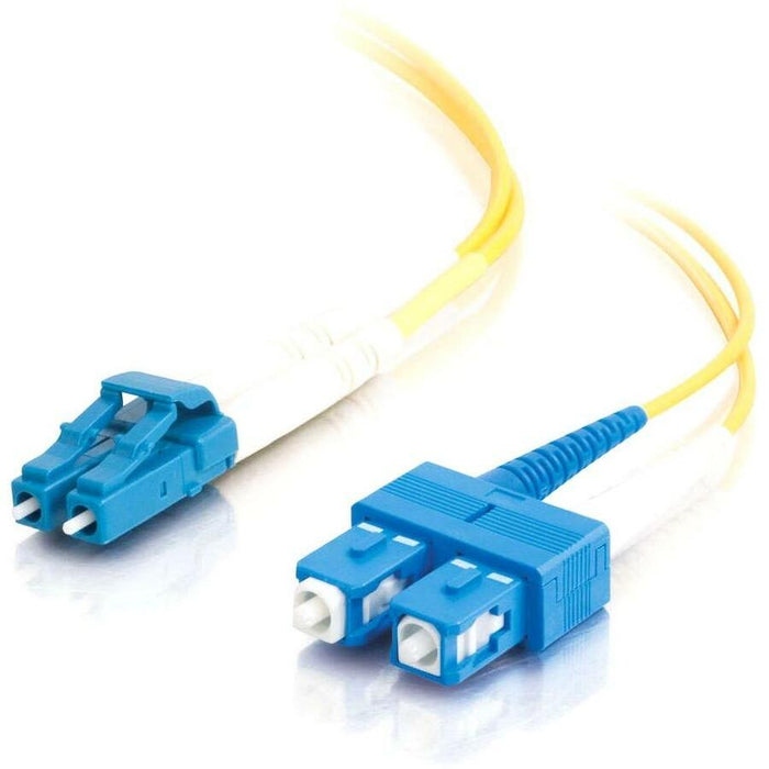 C2G 20m LC-SC 9/125 Duplex Single Mode OS2 Fiber Cable - Yellow - 66ft
