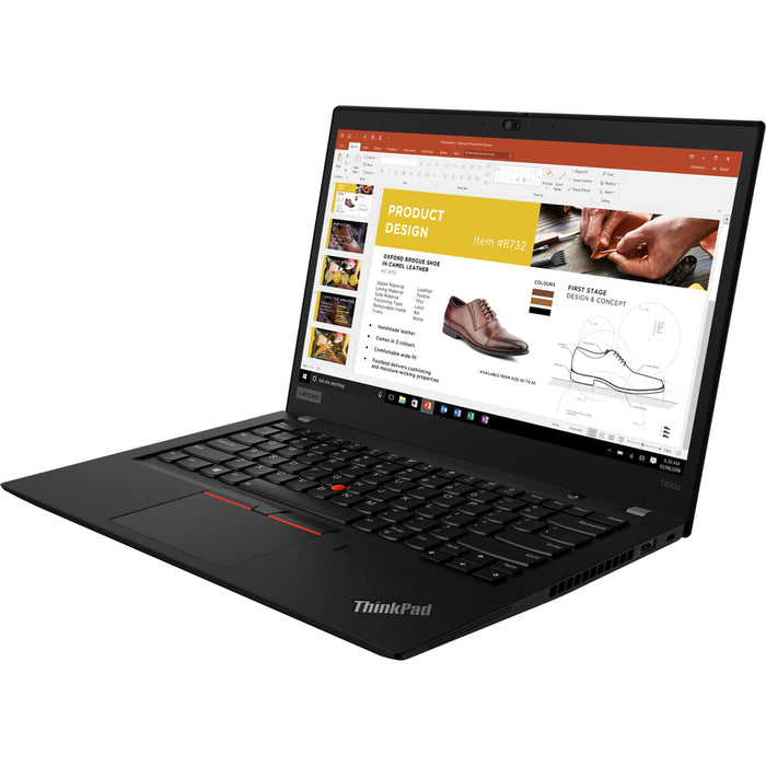 Lenovo ThinkPad T490s 20NYS48J00 14" Notebook - 1920 x 1080 - Intel Core i7 8th Gen i7-8565U Quad-core (4 Core) 1.80 GHz - 16 GB Total RAM - 256 GB SSD - Black