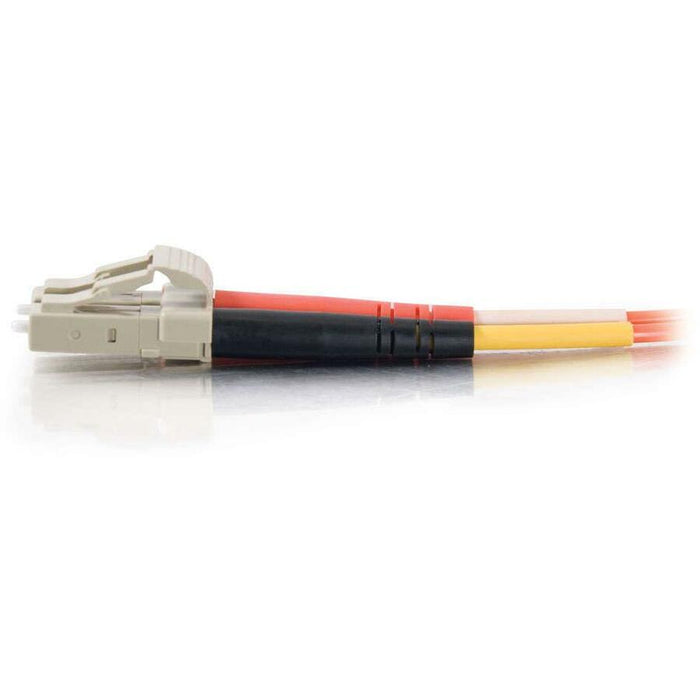 C2G 8m LC-LC 50/125 OM2 Duplex Multimode PVC Fiber Optic Cable (USA-Made) - Orange