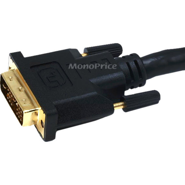 Monoprice 35ft 24AWG CL2 Standard HDMI to DVI Adapter Cable - Black