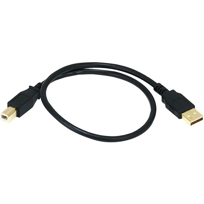 Monoprice 1.5ft USB 2.0 A Male to B Male 28/24AWG Cable - (Gold Plated)