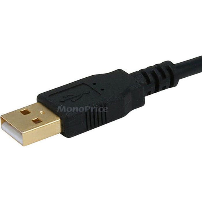 Monoprice 1.5ft USB 2.0 A Male to B Male 28/24AWG Cable - (Gold Plated)