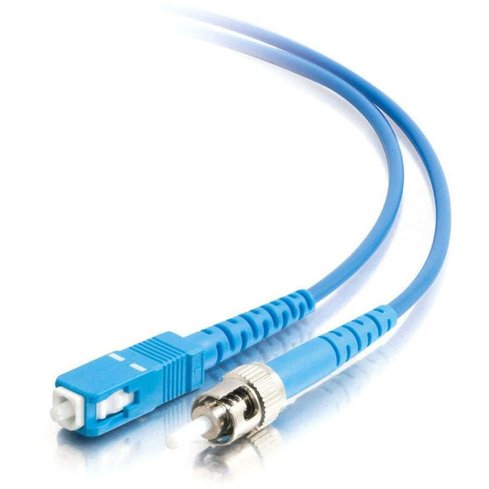 C2G-10m SC-ST 9/125 OS1 Simplex Singlemode PVC Fiber Optic Cable - Blue