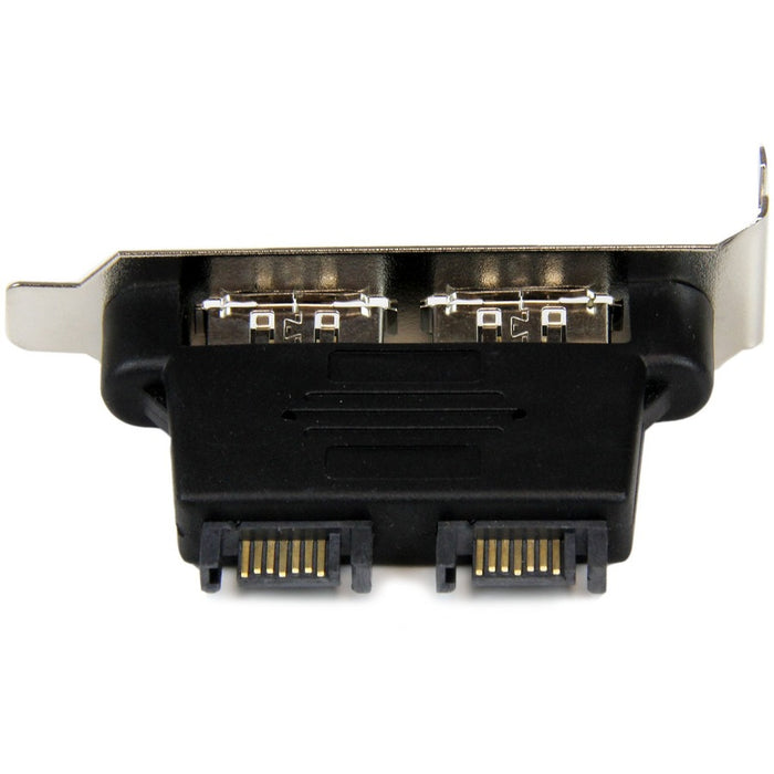 StarTech.com 2 Port Low Profile SATA to eSATA Plate Adapter - F/M