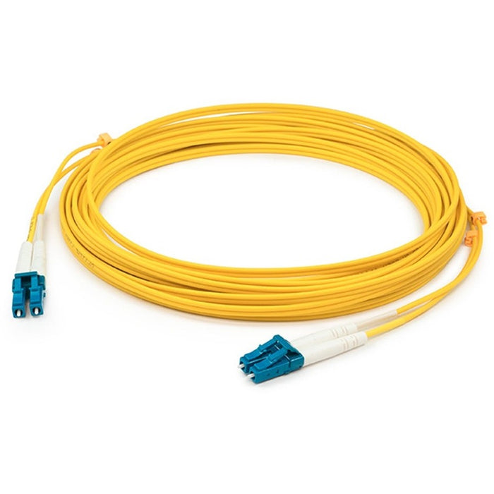 AddOn 10m LC (Male) to LC (Male) Yellow OM2 Duplex Plenum-Rated Fiber Patch Cable