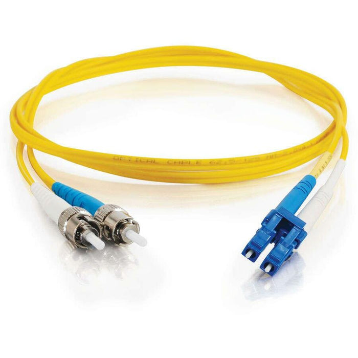 C2G-4m LC-ST 9/125 OS1 Simplex Singlemode PVC Fiber Optic Cable - Yellow