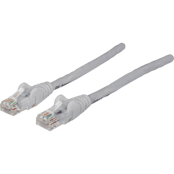 Intellinet Network Solutions Cat5e UTP Network Patch Cable, 1 ft (0.3 m), Gray
