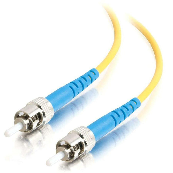 C2G-3m ST-ST 9/125 OS1 Simplex Singlemode PVC Fiber Optic Cable (LSZH) - Yellow