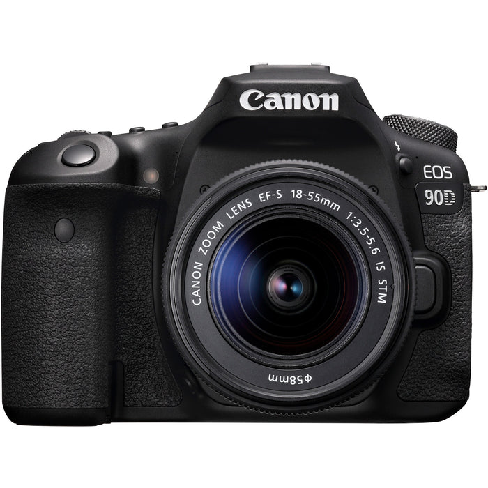 Canon EOS 90D 33 Megapixel Digital SLR Camera with Lens - 0.71" - 2.17" - Black