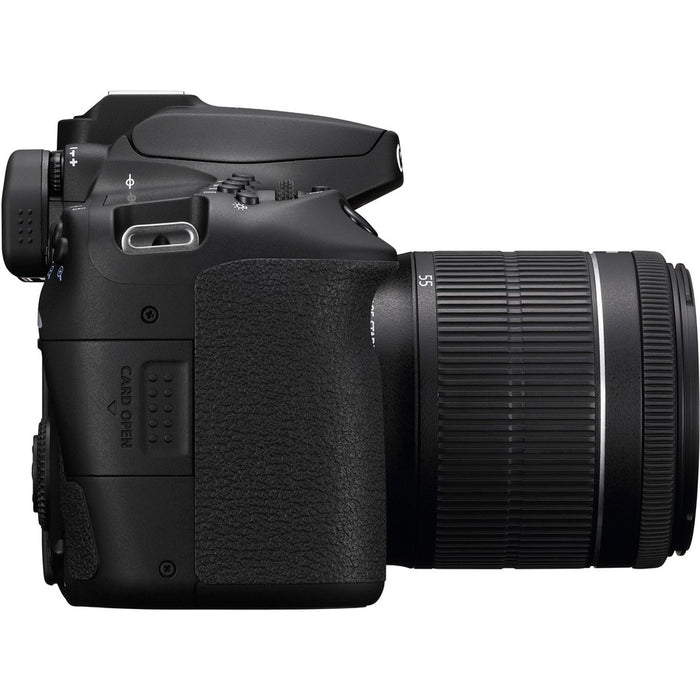 Canon EOS 90D 33 Megapixel Digital SLR Camera with Lens - 0.71" - 2.17" - Black