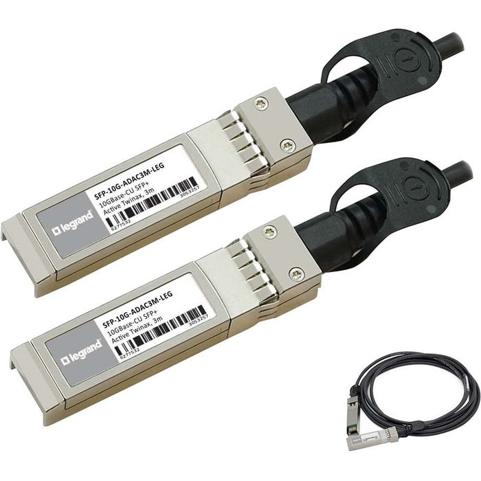 C2G MSA 10GBase-CU SFP+ to SFP+ Direct Attach Cable (Active Twinax, 3m) TAA
