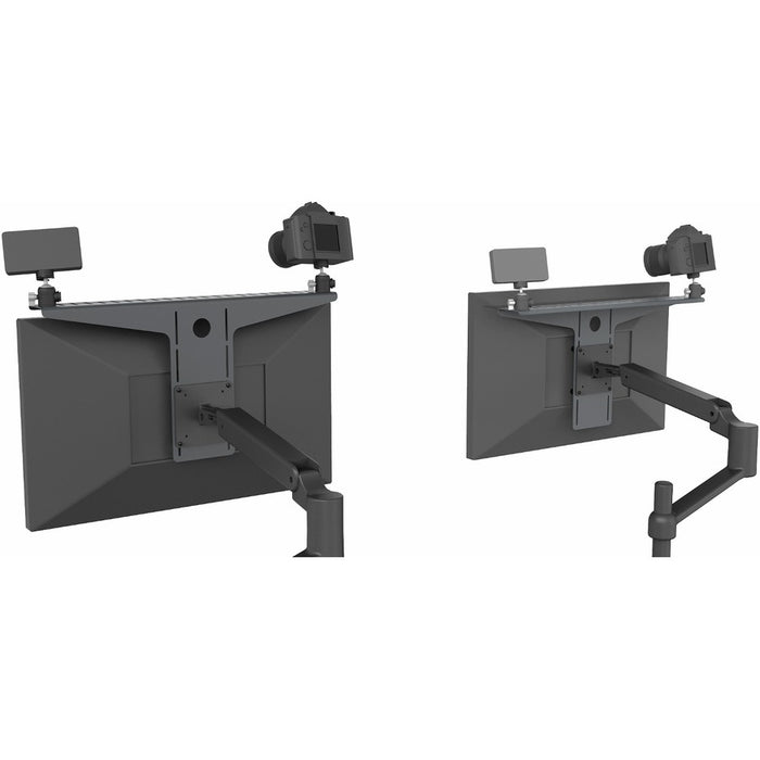 Heckler Design Mounting Shelf for Camera, Microphone, Light, Monitor, Display, Tripod Head, Barebone PC, LCD Display - Black
