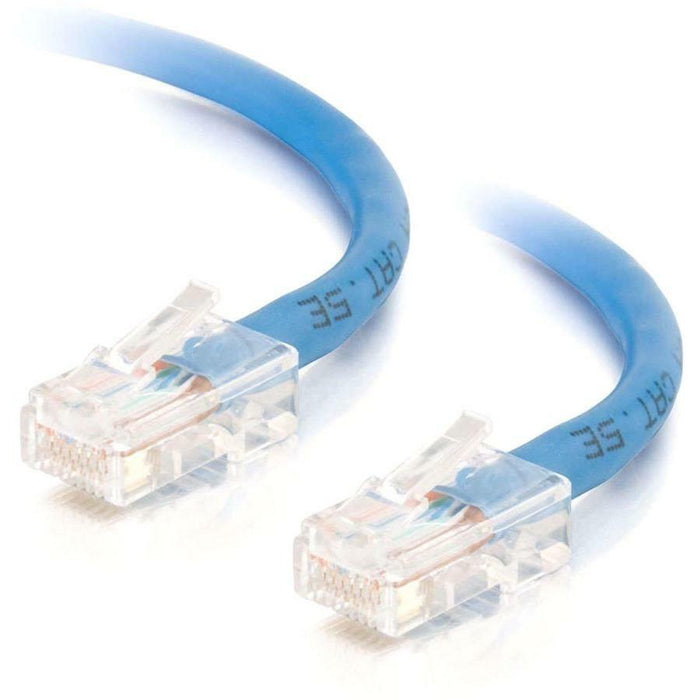 C2G-14ft Cat5e Non-Booted Crossover Unshielded (UTP) Network Patch Cable - Blue