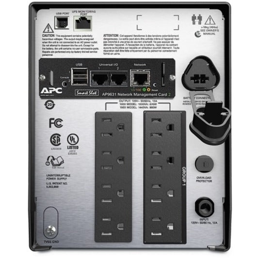 APC Smart-UPS 1500VA LCD 120V with Network Card- Not sold in CO, VT and WA
