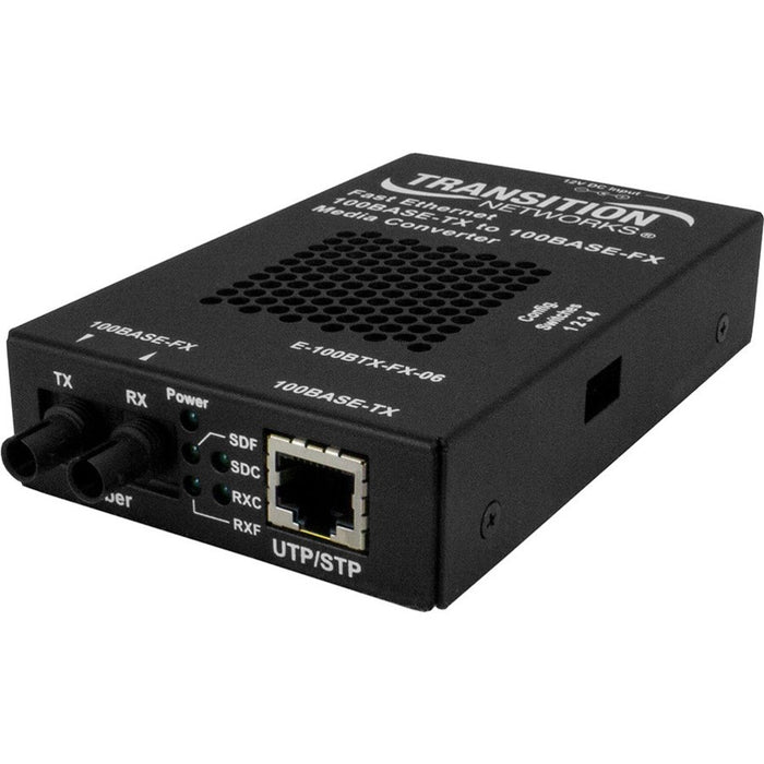 Transition Networks Stand-alone Fast Ethernet Media Converter 100Base-TX to 100Base-FX