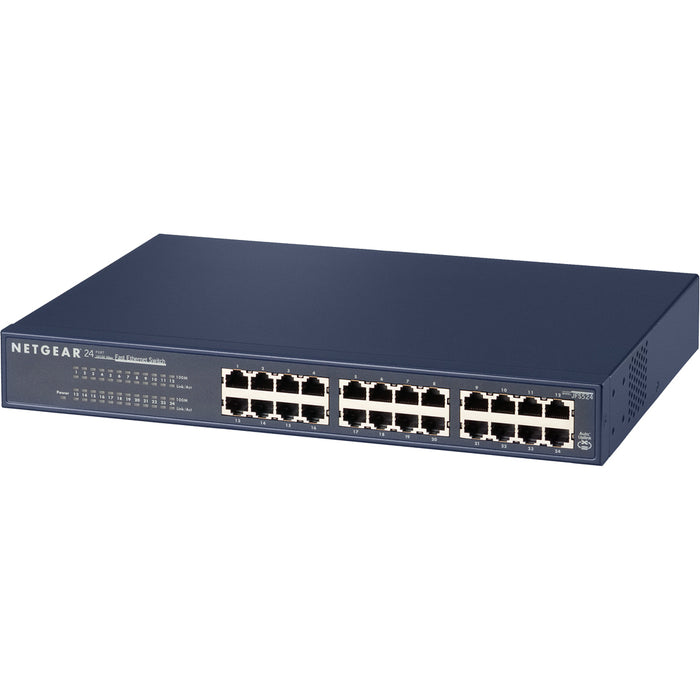 NETGEAR 24-Port Fast Ethernet Unmanaged Switch, JFS524