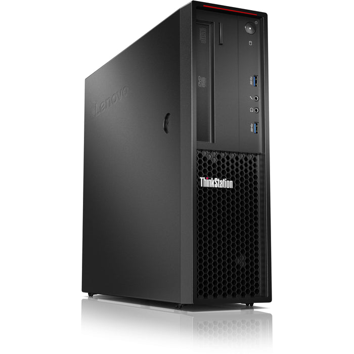 Lenovo ThinkStation P310 30AT005NUS Workstation - 1 x Intel Xeon Quad-core (4 Core) E3-1240 v5 3.50 GHz - 8 GB DDR4 SDRAM RAM - 1 TB HDD - Raven Black