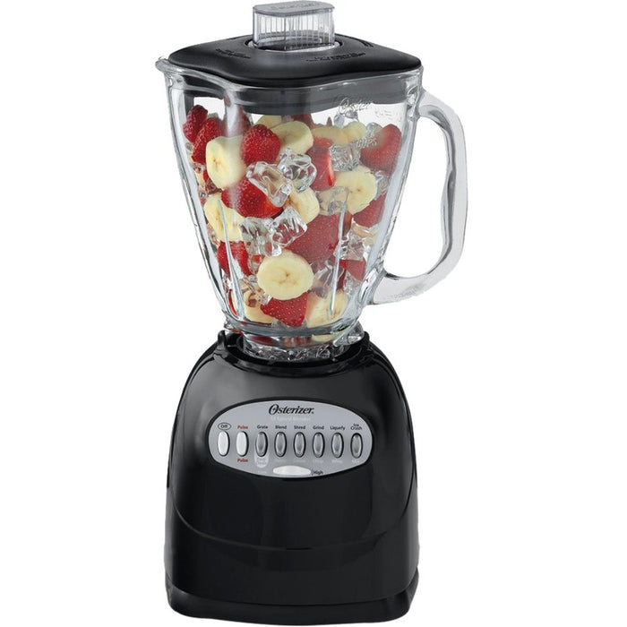 Oster Precise Blend 300 Blender with 12 Speeds and 5-Cup Glass Jar, Black