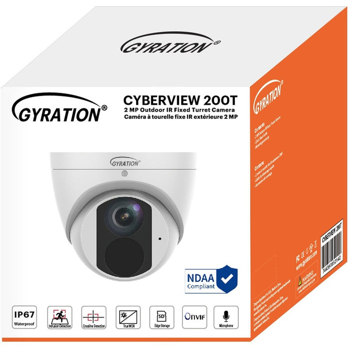 Gyration CYBERVIEW 200T 2 Megapixel Indoor/Outdoor HD Network Camera - Color - Turret